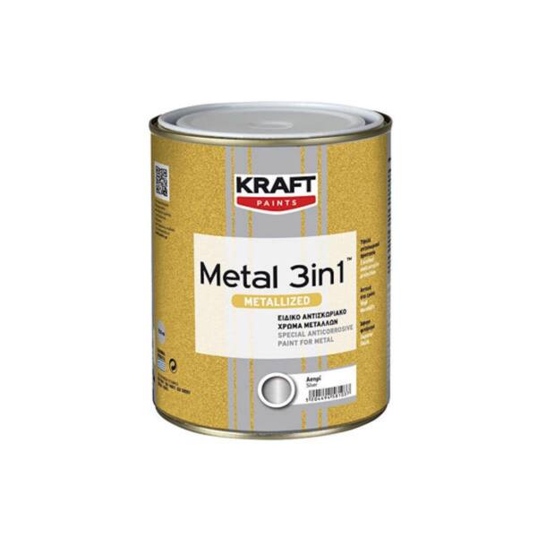 Βερνικόχρωμα METAL 3in1 Kraft μεταλλιζέ ματ
