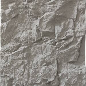 PANEL PU ΤΕΧΝΗΤΗΣ ΠΕΤΡΑΣ 321040 MOUNTAIN ROCK 600/1200mm LIGHT GREY NewPlan